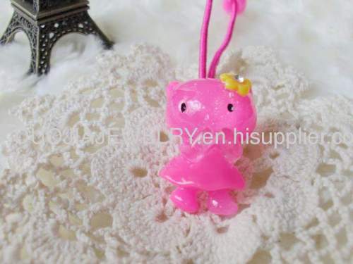 Beautiful Handmade DFS024 Cute Cat Shape Resin Hair Rubber Band Children Hair accessories, Children Hair ornament