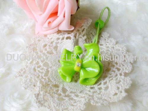 Children Hair accessories, Children Hair ornament Beautiful DFS025 Bowknot Resin Hair Rubber Band /Hair Elastic Band