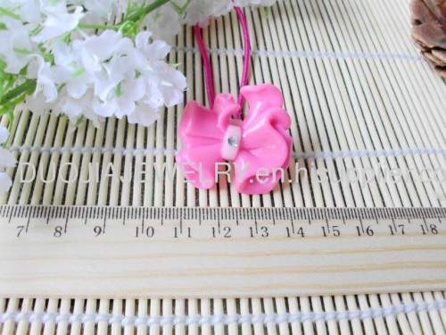 Children Hair accessories, Children Hair ornament Beautiful DFS025 Bowknot Resin Hair Rubber Band /Hair Elastic Band