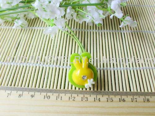 Children Hair accessories, Children Hair ornament DFS029 Cute Rabbit Shape Resin Hair Rubber Band /Hair Elastic Band