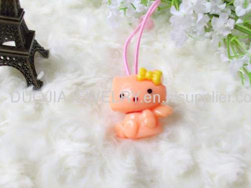 DFS036 Kitty cat Resin Rubber Band /Hair Elastic Band