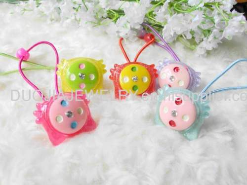 Children Hair accessories, Children Hair ornament DFS041 Kitty Cat Resin Rubber Band /Hair Elastic Band for Girls