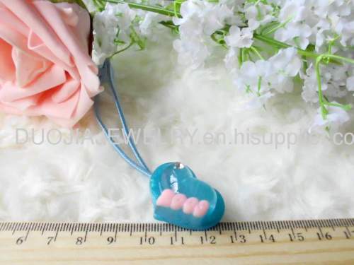 Children Hair accessories, Children Hair ornament Handmade DFS043 Attractive heart Resin Rubber Band