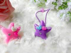 Children Hair accessories, Children Hair ornament DFS046 Starfish Shape Resin Rubber Band /Hair Elastic Band for Girls