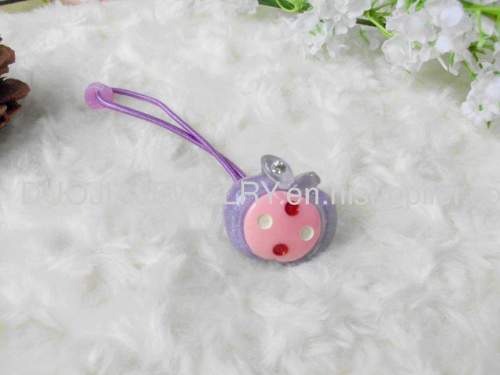 Children Hair accessories, Children Hair ornament DFS047 Cute Apple Shape Resin Rubber Band /Hair Elastic Band