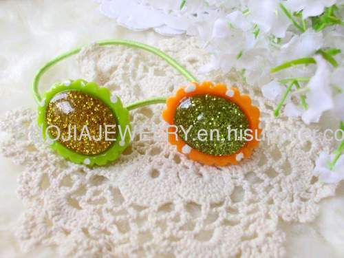 SBDFS008 Lovely Round Resin Hair Rubber Bands/Hair Elastic Bands Children Hair accessories, Children Hair ornament