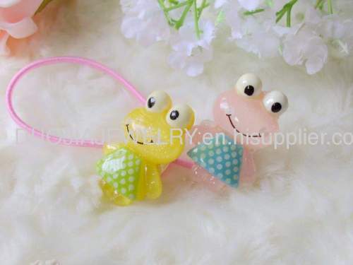 Children Hair accessories, Children Hair ornament SBDFS009 Lovely Frog Hair Rubber Bands/Hair Elastic Bands