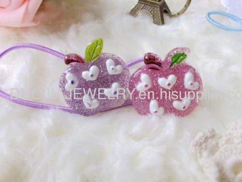 Children Hair accessories, Children Hair ornament Fancy SBDFS011 Fruit Shape Hair Rubber Bands/Hair Elastic Bands