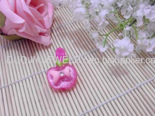 Children Hair accessories, Children Hair ornament BBJ008 Lovely AppleResin Duck Mouth Hairpin/Hair Clip/Hair Grip