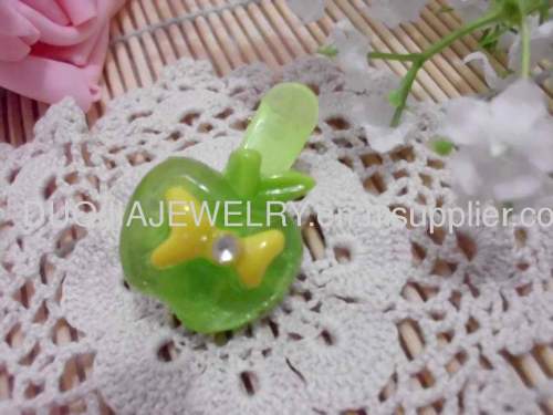 Children Hair accessories, Children Hair ornament BBJ008 Lovely AppleResin Duck Mouth Hairpin/Hair Clip/Hair Grip