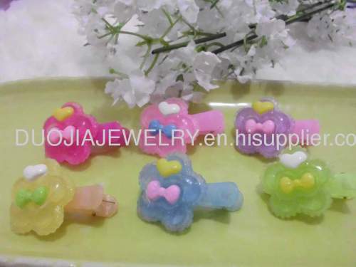 Handmade BBJ011 Beautiful Flower Duck Mouth Hairpin/Hair Clip Children Hair accessories, Children Hair ornament