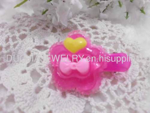 Handmade BBJ011 Beautiful Flower Duck Mouth Hairpin/Hair Clip Children Hair accessories, Children Hair ornament