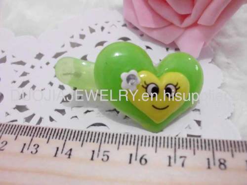 Fashion BBJ012 Attractive Heart Resin Duck Mouth Hairpin/Hair Clip Children Hair accessories, Children Hair ornament