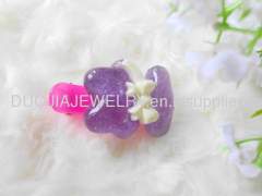 Handmade BBJ015 Bowknot Resin Duck Mouth Hairpin/Hair Clip Children Hair accessories, Children Hair ornament