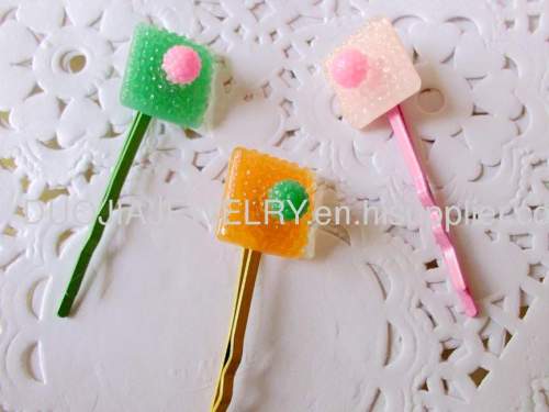 YZJ002 Resin Hair Clip/ Hair Grip/ Hairpin with Resin design