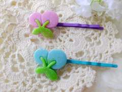 Fruit Shape Iron and Resin Hair Clip/ Hair Grip/ Hairpin