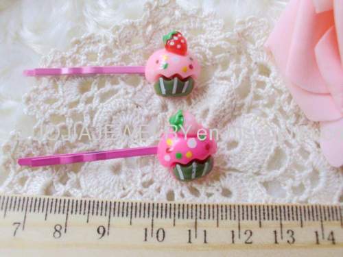 Children Hair accessories, Children Hair ornament Lovely Handmade Iron and Resin Hair Clip/ Hair Grip/ Hairpin