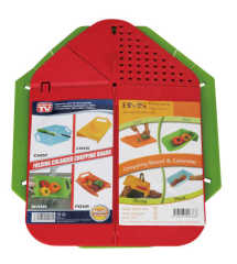 foldable chopping board block& washing basket set