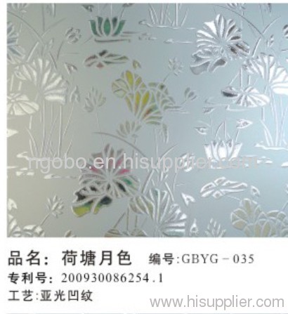 Acid etched glass GBYG-035