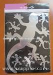 MIRROR DECAL 7PCS WALL GECKO SHAPE