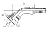 20641/20641-T 45° METRIC FEMALE 60° CONE HYDRAULEC HOSE FITTING PIPE FITTING CONNECTOR