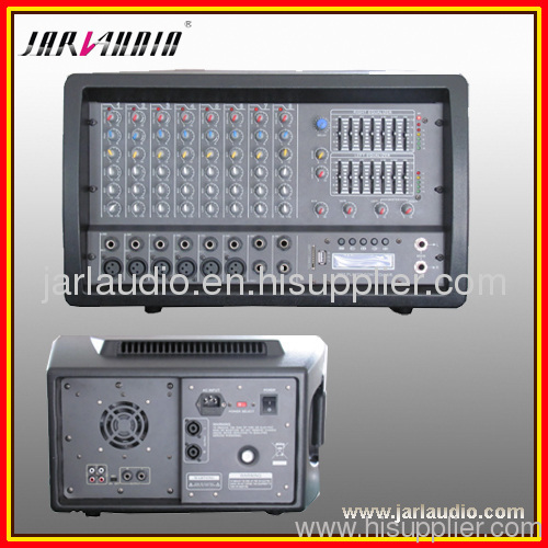 6/8/10 channels Cabinet Powered Mixer/professional power amplifier/ Powered Pro Amplifier