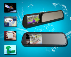 rearview mirror with gps bluetooth camera gps tracker