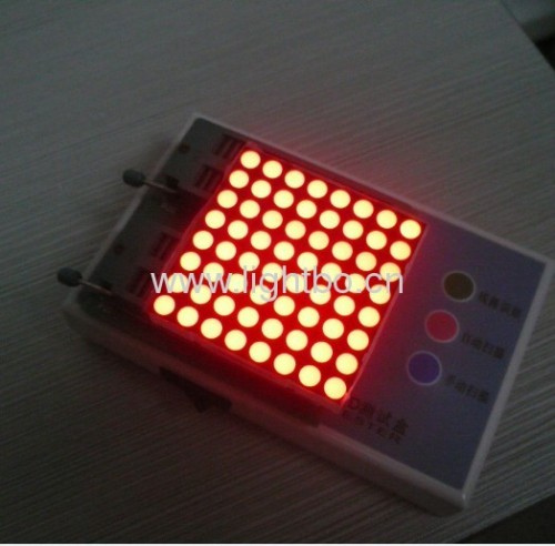 display a led a matrice di punti rosso ultra brillante da 2,0" 8 x 8 50,8 x 50,8 mm