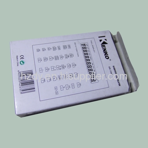 Grey board paper packaging box for calculator