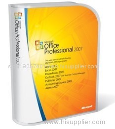 microsoft office 2007 pro retial box