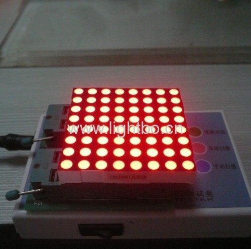 ultra rosso 2,4" 5 mm 8 x 8 led display a matrice di punti 60,96 x 60,96 x 9,2 mm