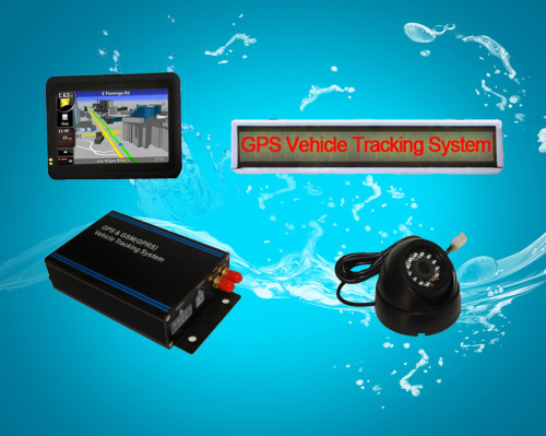 GPS car AVL tracker with fuel consumption monitoring