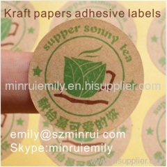 brown kraft labels