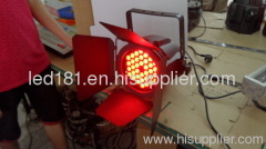 36pcs x3w RGB multi color led par light with barn door