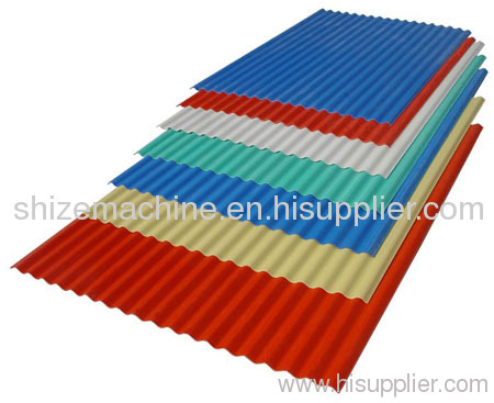 Double layer corrugated sheet production line