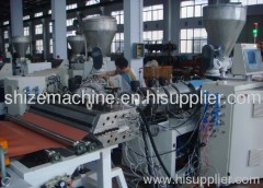 Plastic roof tile making machine