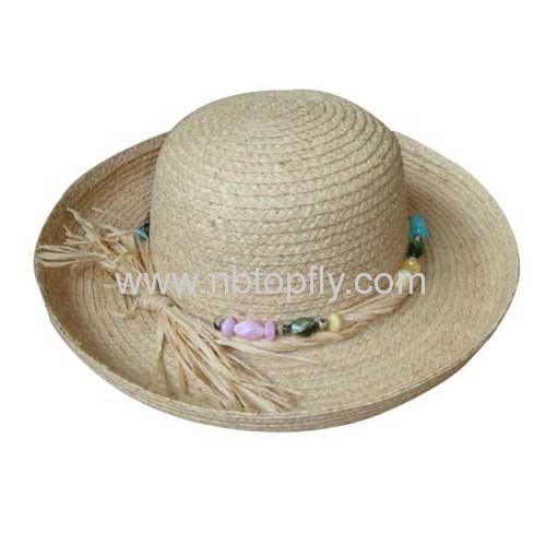 raffia sun hats upper brim