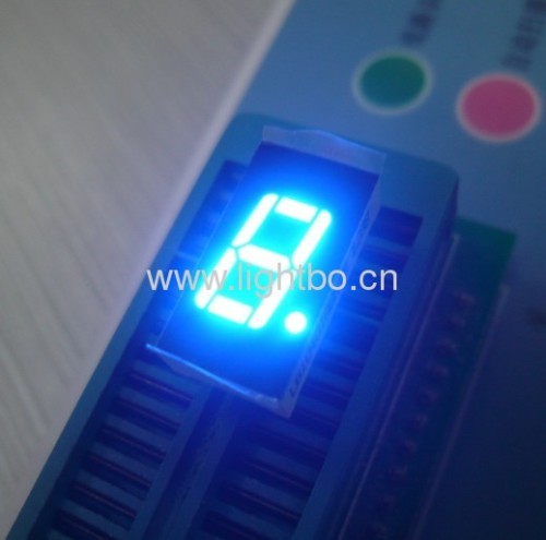 شاشة عرض LED أحادية الرقم 0.4 بوصة ذات أنود مشترك فائقة السطوع باللون الأزرق مكونة من 7 قطاعات