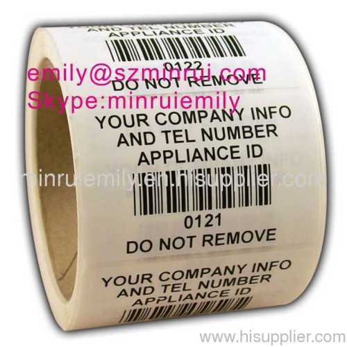 do not remove barcode labels