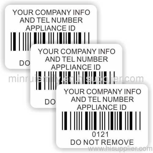 tamper proof barcode labels