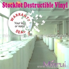 Self Ultra Destructible Vinyl Materials,Destructible Label Materials,destructive label papers in rolls or in sheets