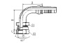 28692 90°JIS METRIC FEMALE 60° CONE SEAT HYDROLIC HOSE FITTING PIPE FITTING COUPLING