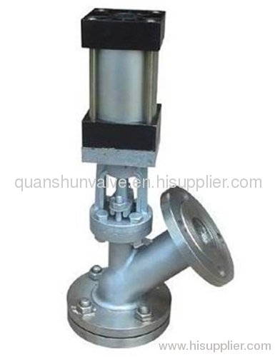 Pneumatic Y-type Dumping Valve with Flat Bottom