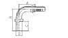 50091 90°METRIC STANDPIPE STRAIGHT DIN 2353 HYDROLIC HOSE FITTING PIPE FITTING COUPLING