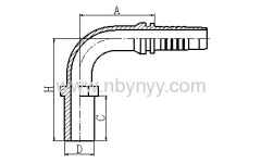 CARBON STEEL HYDROLIC HOSE FITTING PIPE CONNECTOR