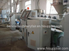 PE plastic pipe extrusion line