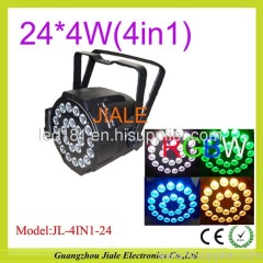 100w 24pcs 4in1 rgbw led par light led stage light