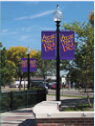 Street pole banner