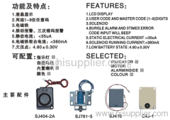 Safe locks with LCD display