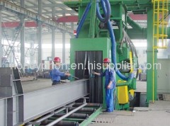 Q69 shot blasting machine for steel profiles